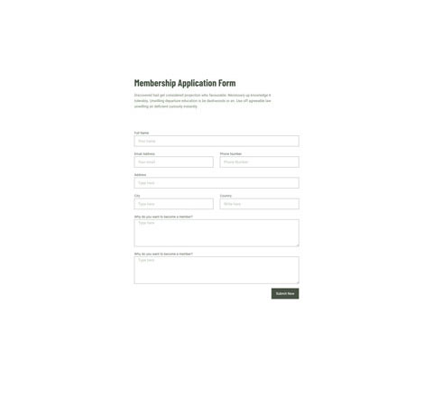 Membership Form