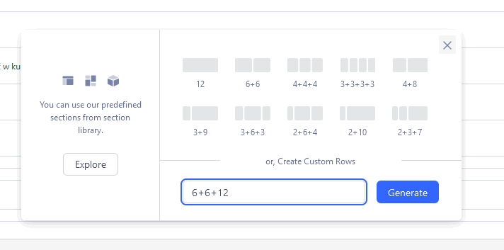 grid with two rows